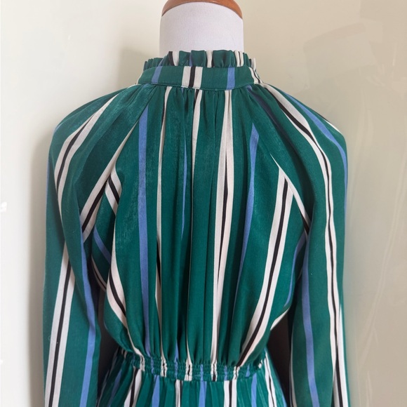 SFIZIO Studio Vintage Inspired Bow Tie Pleated Maxi Dress sz 2 - Picture 9 of 14